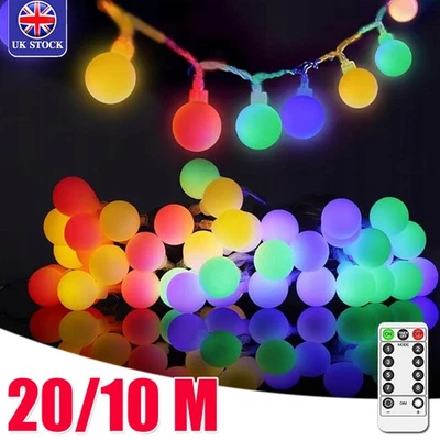 Fairy String Lights 10/20M Mains Plug In Christmas Tree Indoor & Outdoor NEW UK