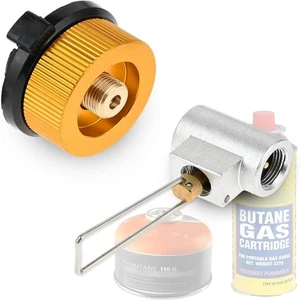 Camping Gas Canister Refill Adapter For Cassette Gas Long Butane Cartridge - Picture 1 of 8