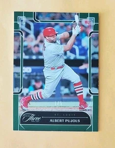 2024 Panini Three and Two Emerald 1/5 Albert Pujols #82 SSP First Print - Picture 1 of 4