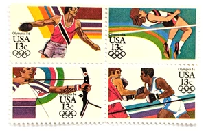 Set of 13 cent LA Olympics Stamps (SC 2048-51) MNH - Picture 1 of 1