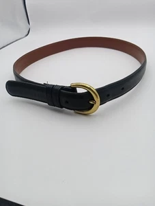 Cinturón de cuero curtido COACH 8400 vintage para mujer talla S negro - Imagen 1 de 9