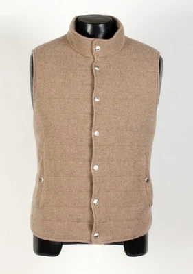 Brunello Cucinelli 100% Cashmere / Down Vest - Beige - M - $4795 Retail - Image 1 of 4