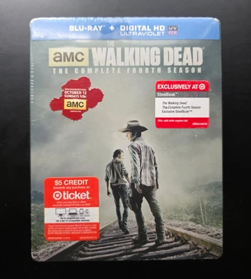 The Walking Dead Complete Fourth Season 4 (Blu-Ray) Target Steelbook NEW SEALED - Image 1 of 2