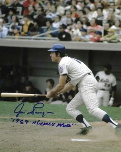 Autographed JIM GOSGER "1969 Miracle Mets" New York Mets 8x10  Photo with COA - Picture 1 of 1