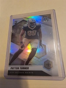 PAYTON TURNER 2021 MOSAIC FOOTBALL ROOKIE SILVER PRIZM #352 - Picture 1 of 2