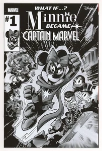 WHAT IF MINNIE BECAME CAPTAIN MARVEL #1 Perissinotto 1:100 Disney Variant NM - Picture 1 of 2