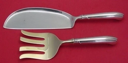 English Onslow by Dominick & Haff Sterling Silver Fish Set 2pc HH All Sterling - Image 1 of 1