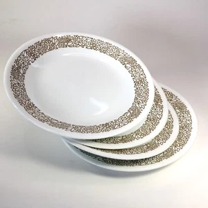 Set Of 4 Vintage Corelle by Corning Woodland Brown Bread/Dessert Plates 6 3/4” - Picture 1 of 16