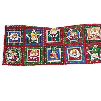Tex Union USA Fabric DMC For Cheryl Ann Johnson Holiday Dreams Children Cotton - Image 1 of 4