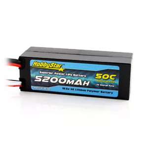 HobbyStar 5200mAh 5S 18.5V 50C Hardcase LiPo Battery 1/8 Scale MT Monster Truck - Picture 1 of 2