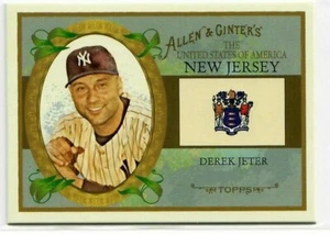 2008 Topps Allen and Ginter United States #US30 Derek Jeter ~ Great Portrait - Bild 1 von 1