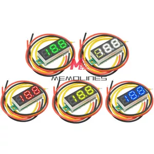 10 PCS Mini DC 0-100V 0.28" 3-Digital Voltmeter LED Voltage Panel Meter 3-Wires - Picture 1 of 61