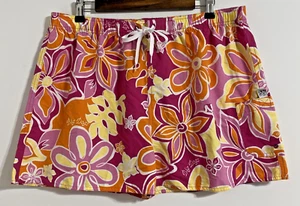 Big Dogs Shorts Men's XL Pink Yellow Orange White Tropical Floral Swim Trunks - Picture 1 of 12