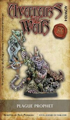 Avatars of War Skaven Plague Prophet aow104 Fantasy 28 мм - Изображение 1 из 4