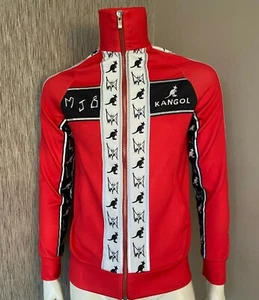 MJB X KANGOL LIMITED EDITION RED TRACK JACKET SIZE XS RETAIL BNWT - Picture 1 of 12