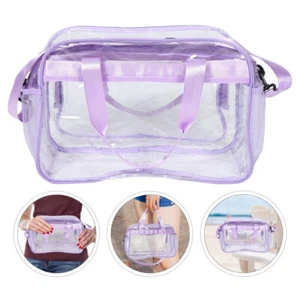 Travel Bag Woman Transparent Tote Clear Gym Bags for Work Stadium - Picture 1 of 12