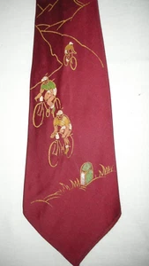 CRAVATE style TOUR DE FRANCE - bicyclette DES ANNEES 50 - Picture 1 of 5