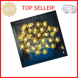 Bee Decor String Lights 10ft String Light with 30pcs Honeybee Shaped Led Bulb Ba - Picture 1 of 2