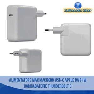 MACBOOK MAGSAFE 61W NETZTEIL LADEGERÄT USB-C THUNDERBOLT TRAGBAR MAC - Bild 1 von 3