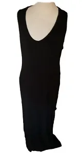 Boohoo Plus V Front Maxi Dress - Black 22 BNWT - Picture 1 of 19