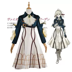 Costume cosplay anime viola Evergarden uniforme cosplay abito da donna set completo - Foto 1 di 11