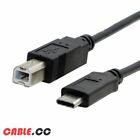 CableCC USB-C USB 3.1 Type C Male Connector to USB 2.0 B Type Printer Data Cable