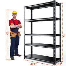 5-Tier Heavy Duty steel Shelving Garage Shelves Utility Rack Adjustable 2200lbs
