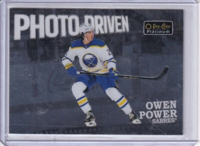 Owen Power, Buffalo Sabres 2022-23 O Pee Chee Platinum Photo Driven #PD-15 - Image 1 of 2