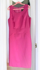 J. Crew Womens Size 2 Fuchsia Pink Sheath Dress Sleeveless Knee Length Lined EUC - Picture 1 of 14
