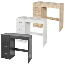 3 Drawer Wooden Bedroom Dressing Computer Work Table Desk Jewellery Office Unit