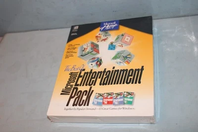 RARE THE BEST OF Microsoft Entertainment Pack "NEW FACTORY SEALED BOX" - Image 1 of 3
