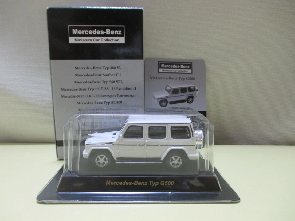 Kyosho 1/64 Mercedes-Benz Minicar Colección G500 Blanco Foto 1 de 1