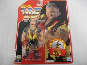 Vintage Wrestler WWF Bam Bam Bigelow Red Card NOC 1993 Hasbro NEW SEALED - Picture 1 of 15