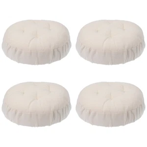 4 Piezas Cubierta de Taburete de Bar 12" Elástica Taburete de Bar Fundas de Asiento, Beige - Imagen 1 de 7