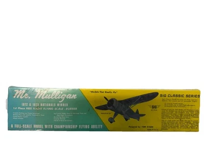 NOS & Sealed - SIG Mr Mulligan 20" Span Free Flight Model Airplane Kit FF-23 - Image 1 of 4