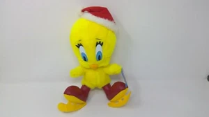 Looney Tunes Vintage Tweety Bird Ice Skates Plush 1997 Santa Hat With Tag 12" - Picture 1 of 7