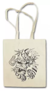 SAMURAI VI SHOPPER SHOPPING BAG Ninja Shogun Warrior Sword Armor Helmet - Picture 1 of 1