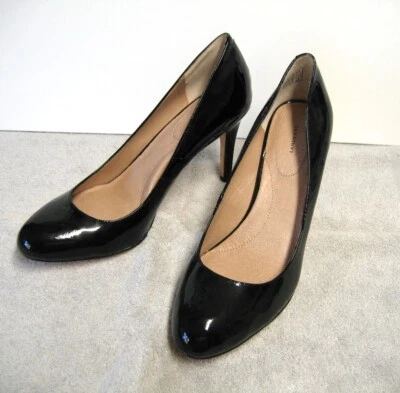 Lands End Womens Ashby Patent Leather High Heel Pumps-Size 10 BLACK*BRAND NEW* - Image 1 of 4
