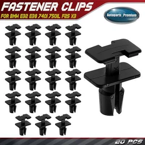 20Pcs Nylon Cowl Top Panel Rivet Push-Type Retainer Clips for BMW E32 E38 F25 X3 - Picture 1 of 8
