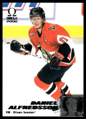 1999-00 Pacific Omega #156 Daniel Alfredsson Ottawa Senators HOF - Image 1 of 2