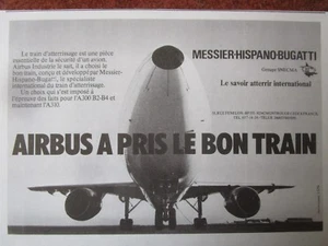 1979-82 PUB MESSIER HISPANO BUGATTI AIRBUS A300 UNDERCARRIAGE ORIGINAL FRENCH AD - Picture 1 of 1