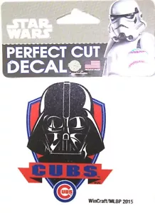 MLB Chicago Cubs Win Craft Star Wars Perfect Cut Decal 4" x 4" - Picture 1 of 1