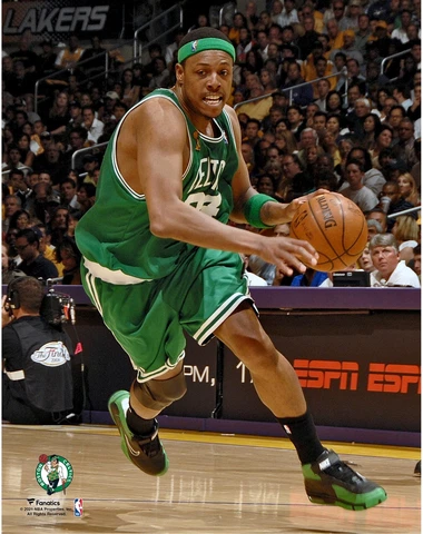 Paul Pierce Boston Celtics Unsigned 2008 NBA Finals Drive to the Rim Photograph Cover