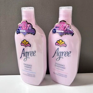 Agree Fragrance Shampoo & Conditioner 450ml Set Woody Musk Scent Renewed - Picture 1 of 4