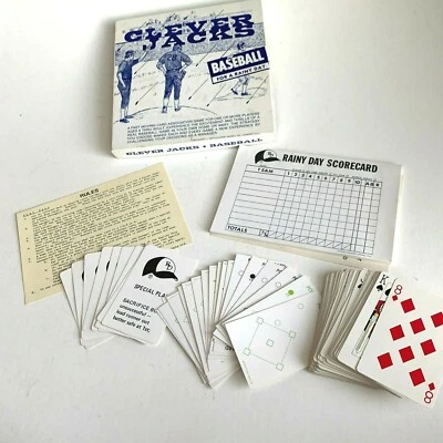 Juego de Cartas Clever Jacks Baseball 1977 alias Rainy Day De Colección Completo Foto 1 de 4