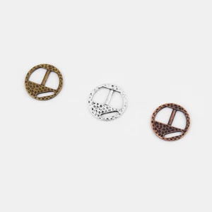 10Pcs Silver/Bronze/Copper Hammered Buckle Hook Clasps Fit 5mm 10mm Flat Leather - Picture 1 of 19