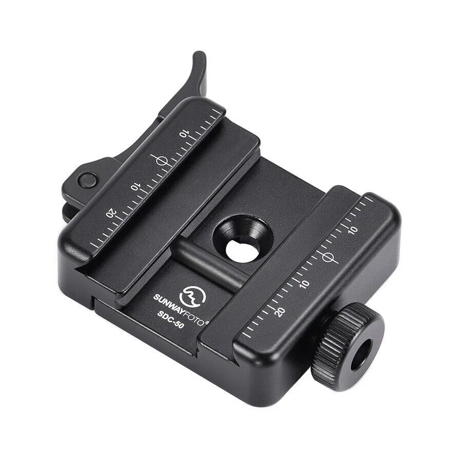 SUNWAYFOTO QR Quick Release Clamp Arca Swiss/RRS Dovetail to Picatinny Adapter - Image 1 of 4