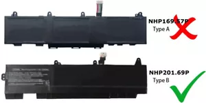 Batterie de remplacement compatible 4850mAh pour HP EliteBook 850 G7, EliteBook 855 G7 - Photo 1/6