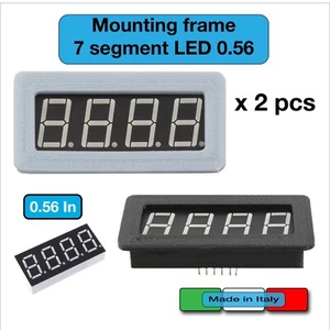 Telaio montaggio LED 7 segmenti 0.56 DISPLAY frame case cornice numeri 4 5641AS - Photo 1/3