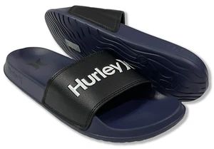 Sandalias Hurley One And Only Slide - Nuevas con etiquetas para hombre talla 10 negras/azul marino - #44909-F8 - Imagen 1 de 1
